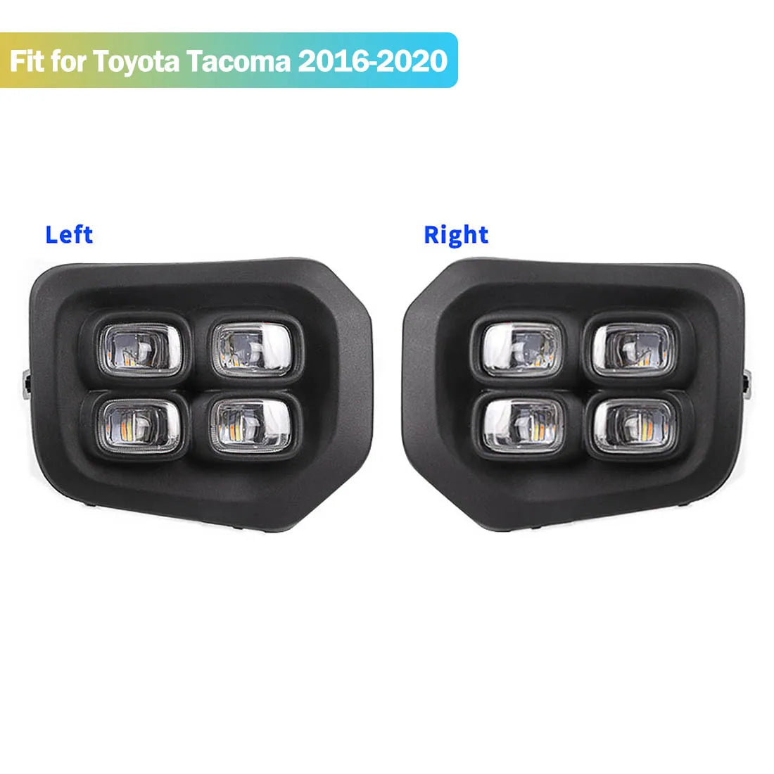 Enquêter antibrouillard LED étanche pour Toyota Keepoma DRL, pare-chocs de conduite, blanc, jaune, 2016, 2017, 2018, 2019, 2020