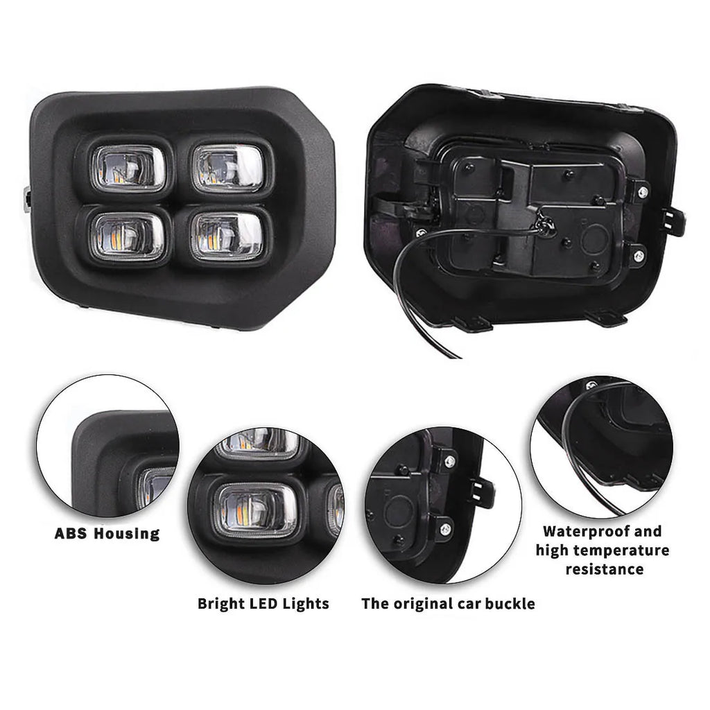 Enquêter antibrouillard LED étanche pour Toyota Keepoma DRL, pare-chocs de conduite, blanc, jaune, 2016, 2017, 2018, 2019, 2020