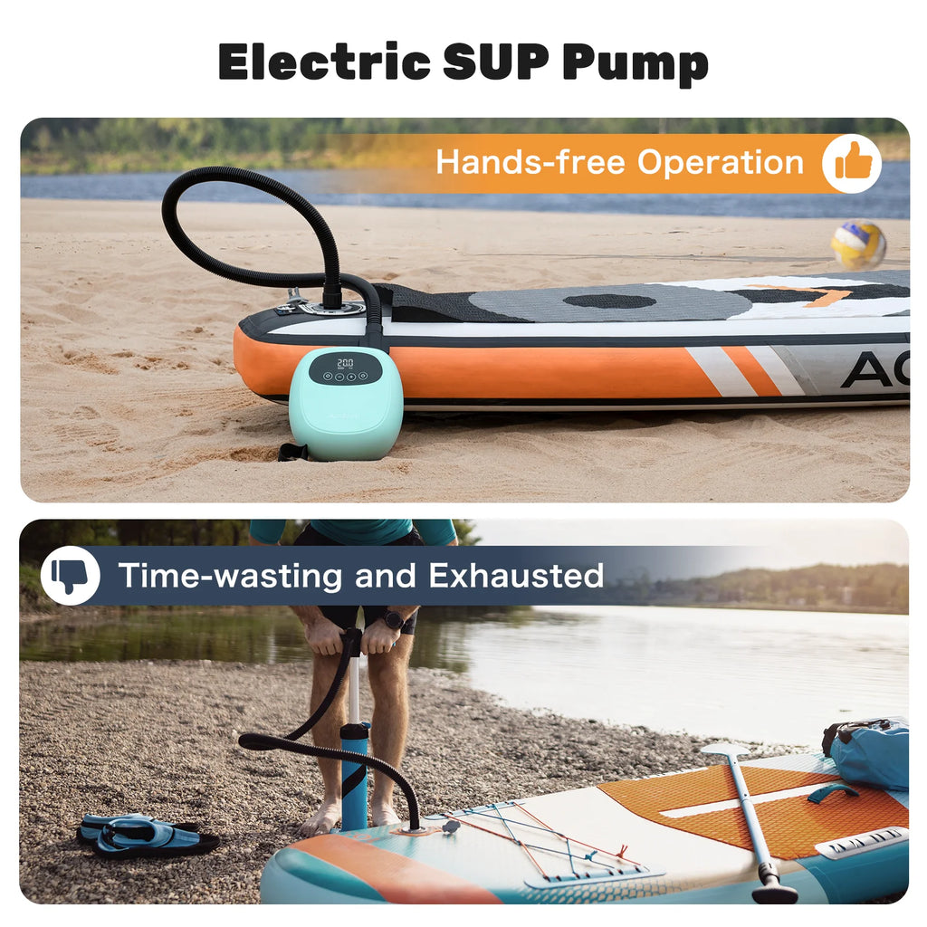 dwndpump électrique 20PSI SUP pompe 38.48Wh batterie Paddle Board gonflage dégonflage pour Kayak bateau planche de surf Stand Up Paddle