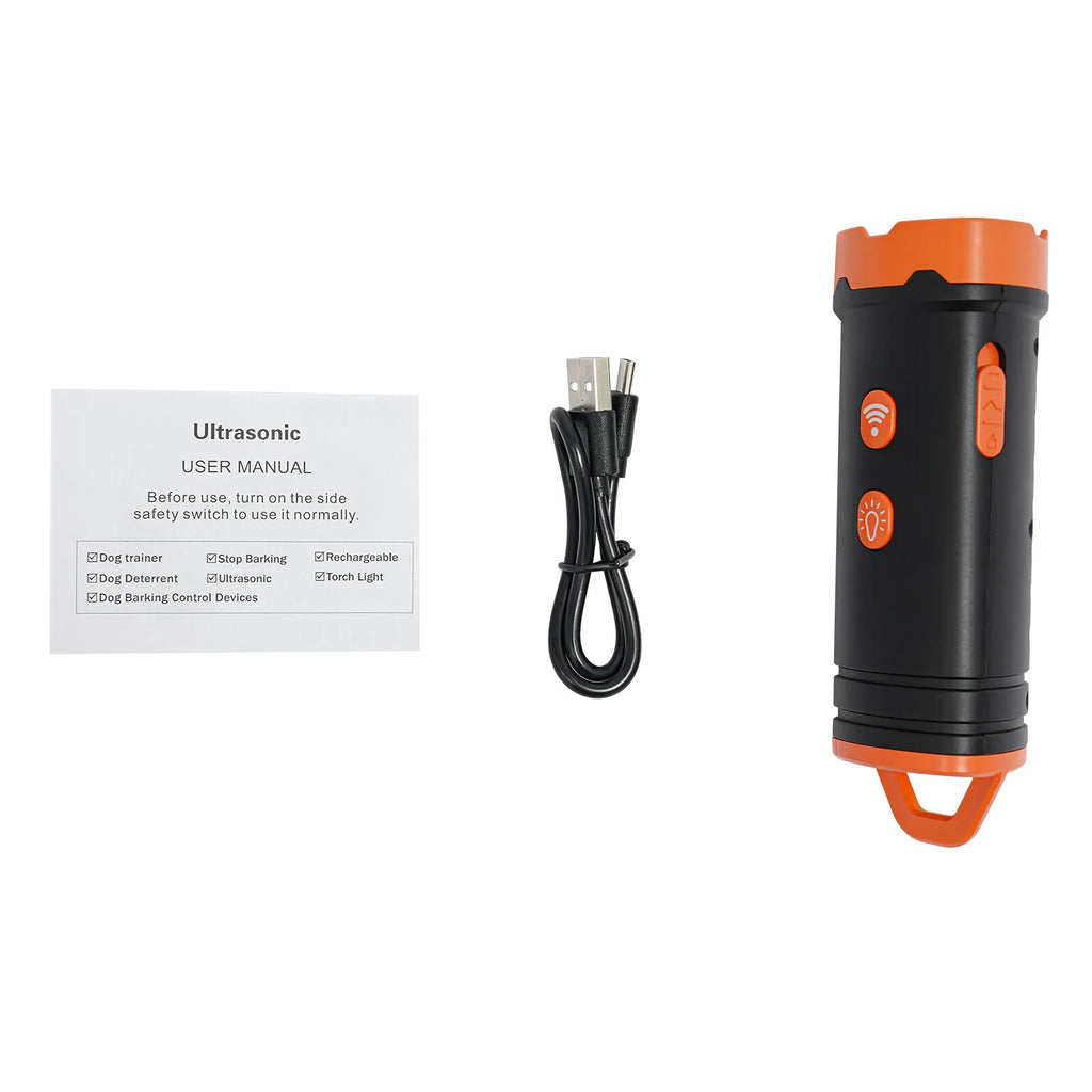 Dispositif de dissuasion Anti-aboiement de chien, répulsif ultrasonique pour arrêter les aboiements, 4 modes avec LED