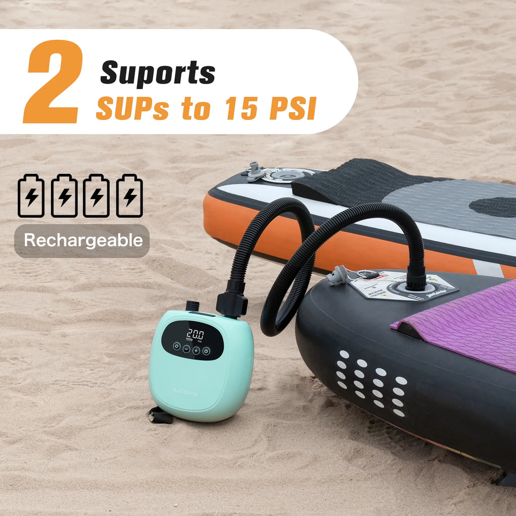 dwndpump électrique 20PSI SUP pompe 38.48Wh batterie Paddle Board gonflage dégonflage pour Kayak bateau planche de surf Stand Up Paddle